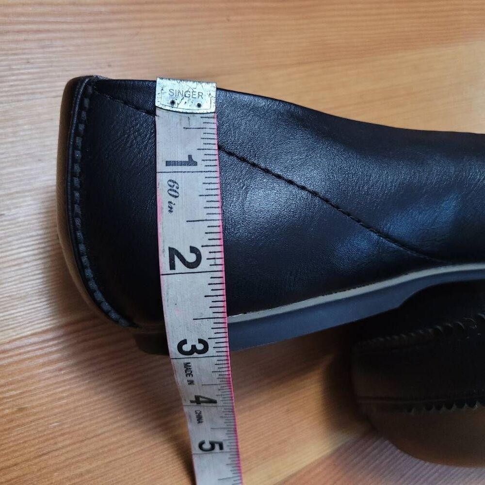 Dr Scholls 10W wexley black flats sustainable comfort minimalist neutral classic - Picture 11 of 11